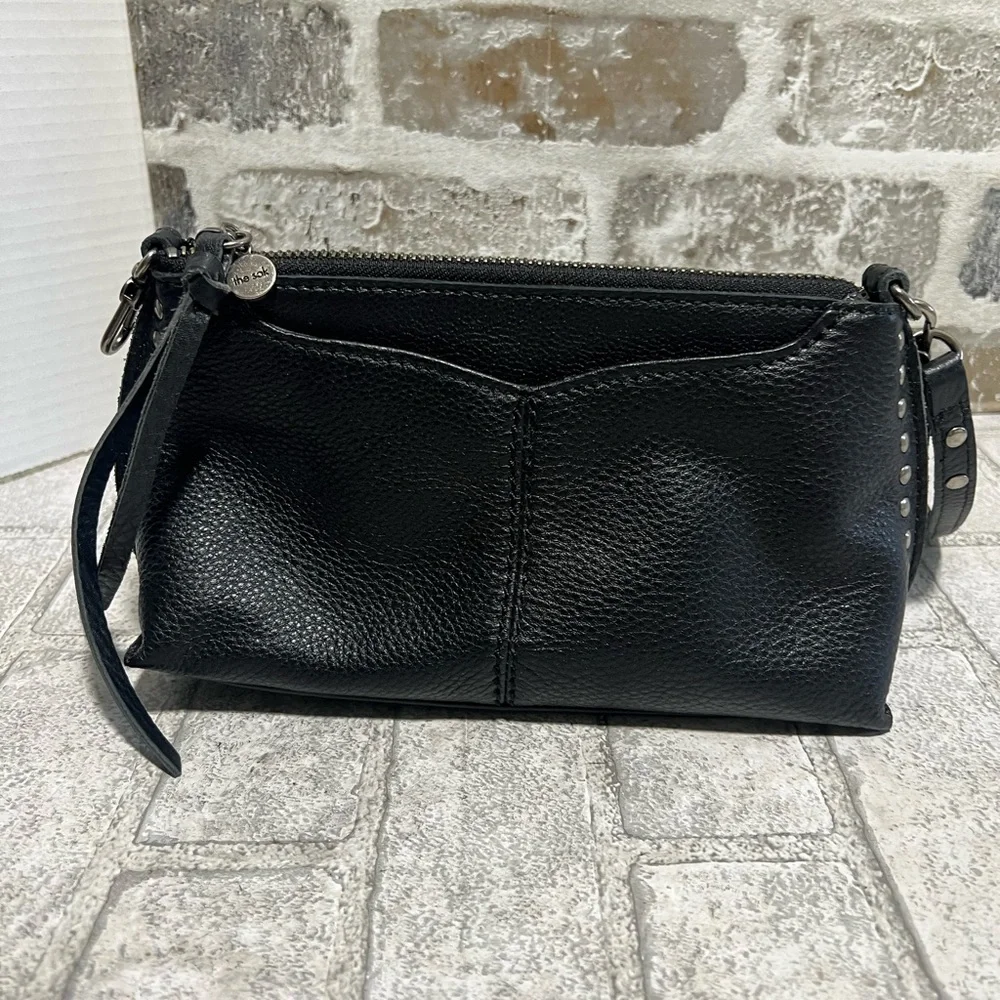 The Sak Black Pebbled Leather Crossbody Bag